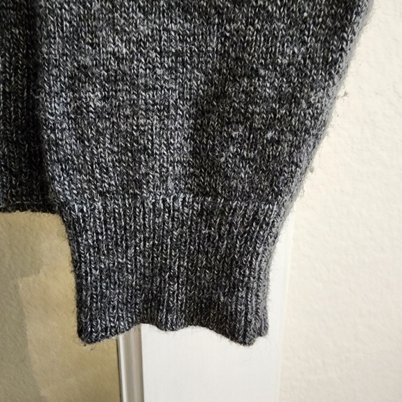 Nordstrom Men’s Shop Wool Cashmere Fair Isle Sweater Gray Black XL - Picture 9 of 15